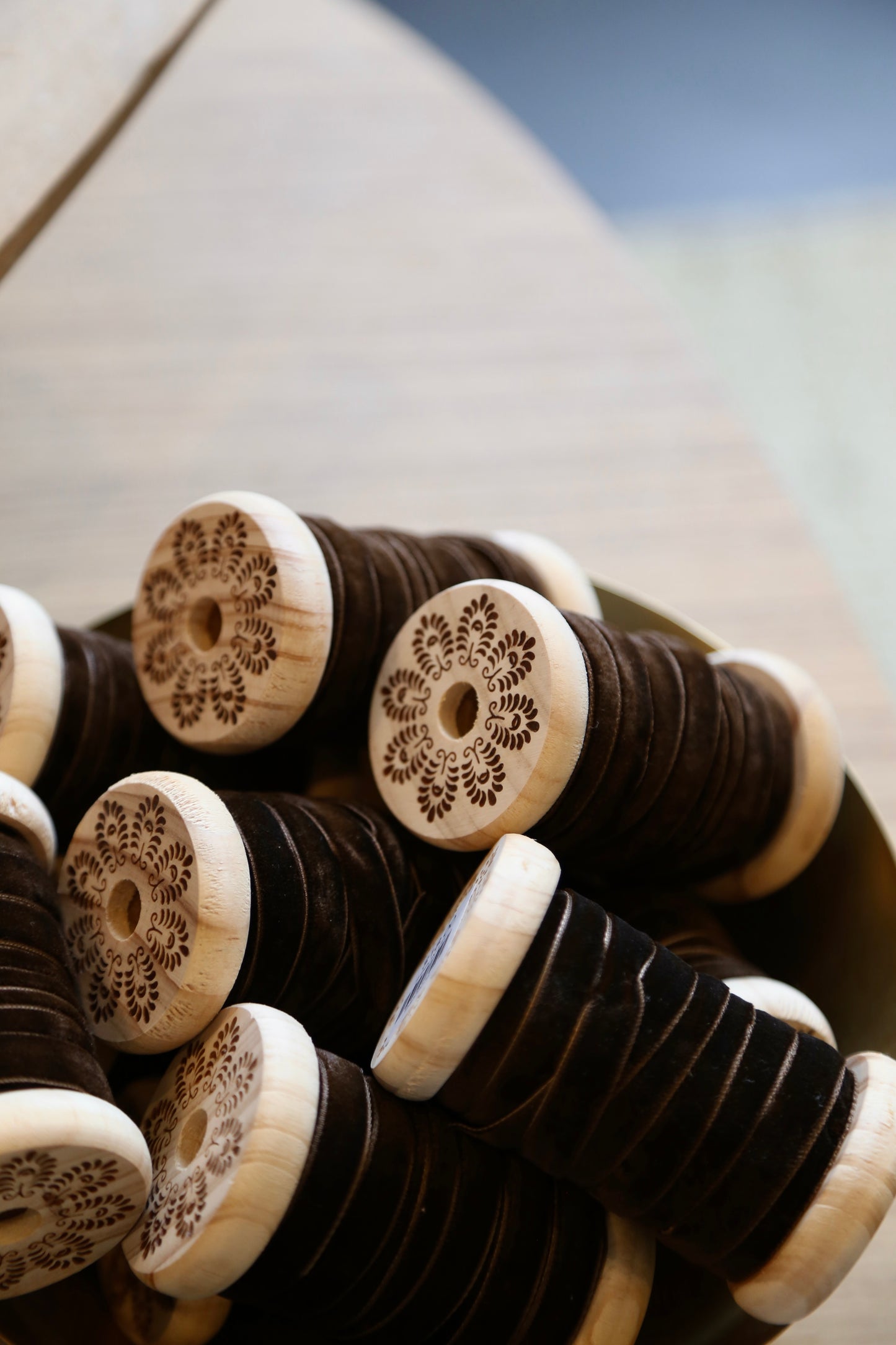 Mocca Velvet Ribbon - 1cm