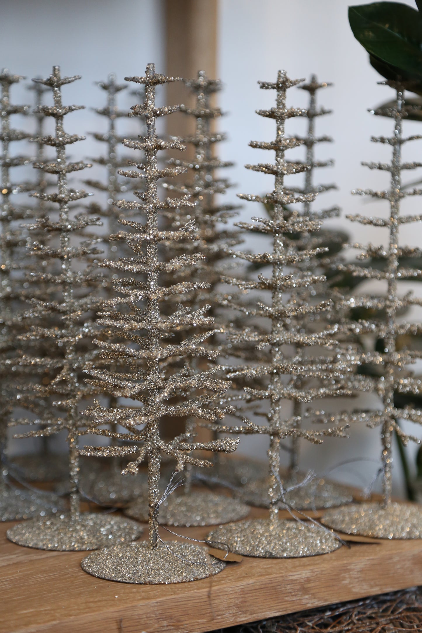 Silver Glitter Iron Tree