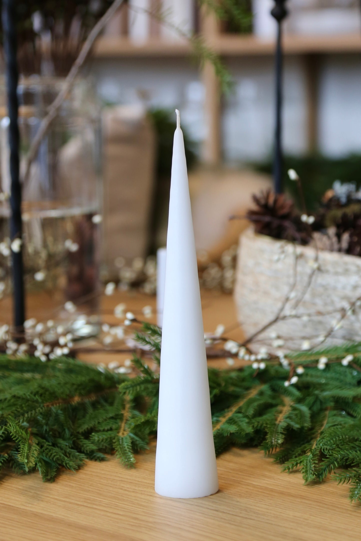 Cone Candle - Pure White