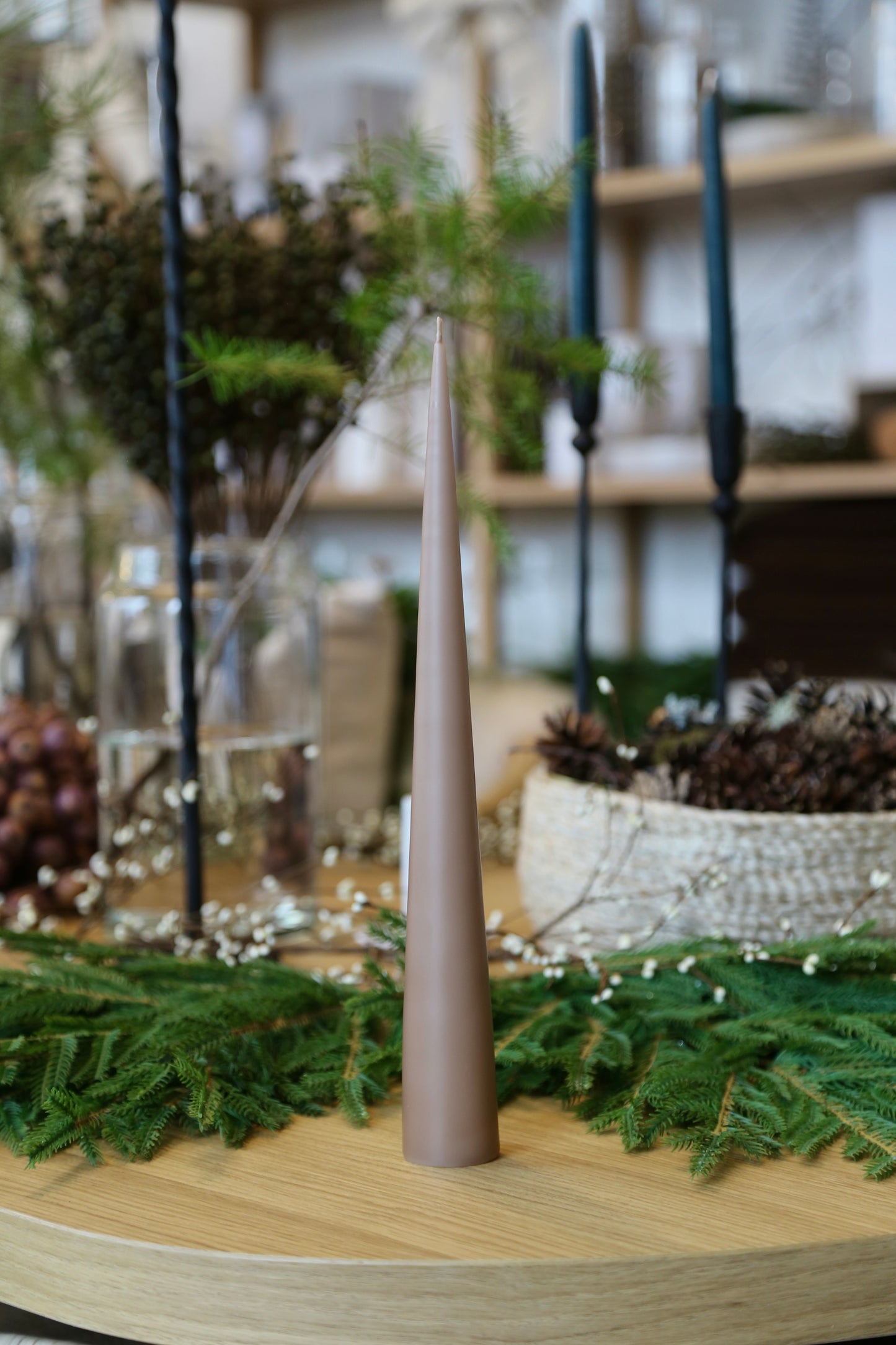 Cone Candle - Soft Clay