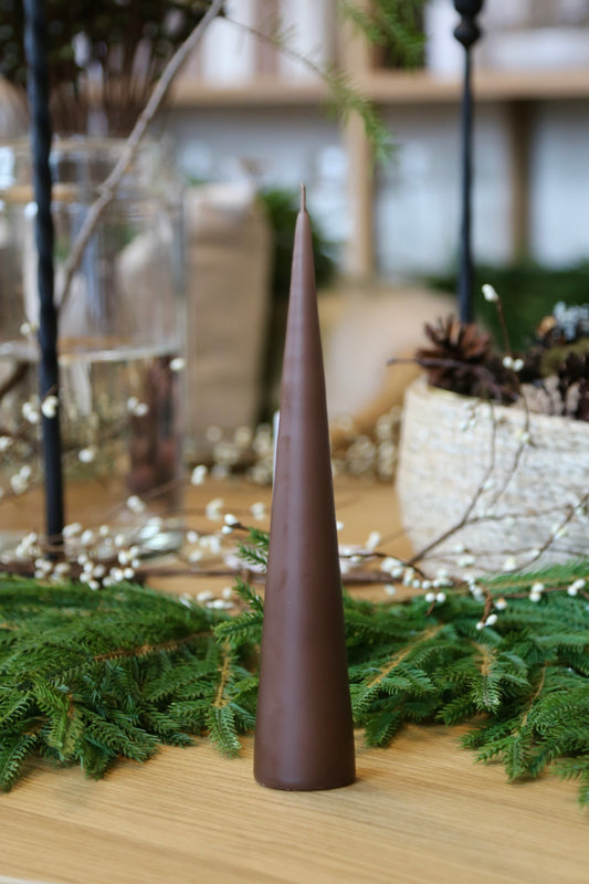 Cone Candle - Hazelnut