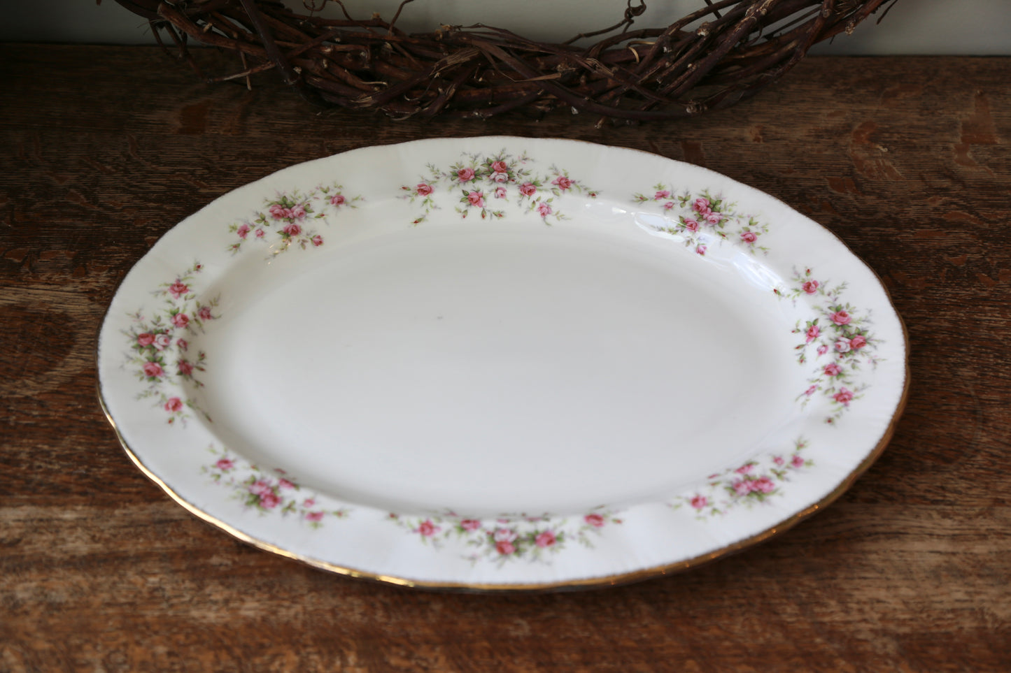 Victoriana Rose Oval Platter