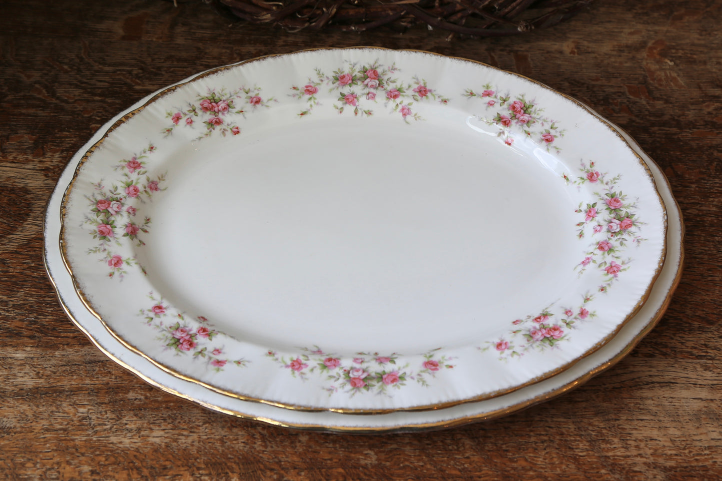 Victoriana Rose Oval Platter