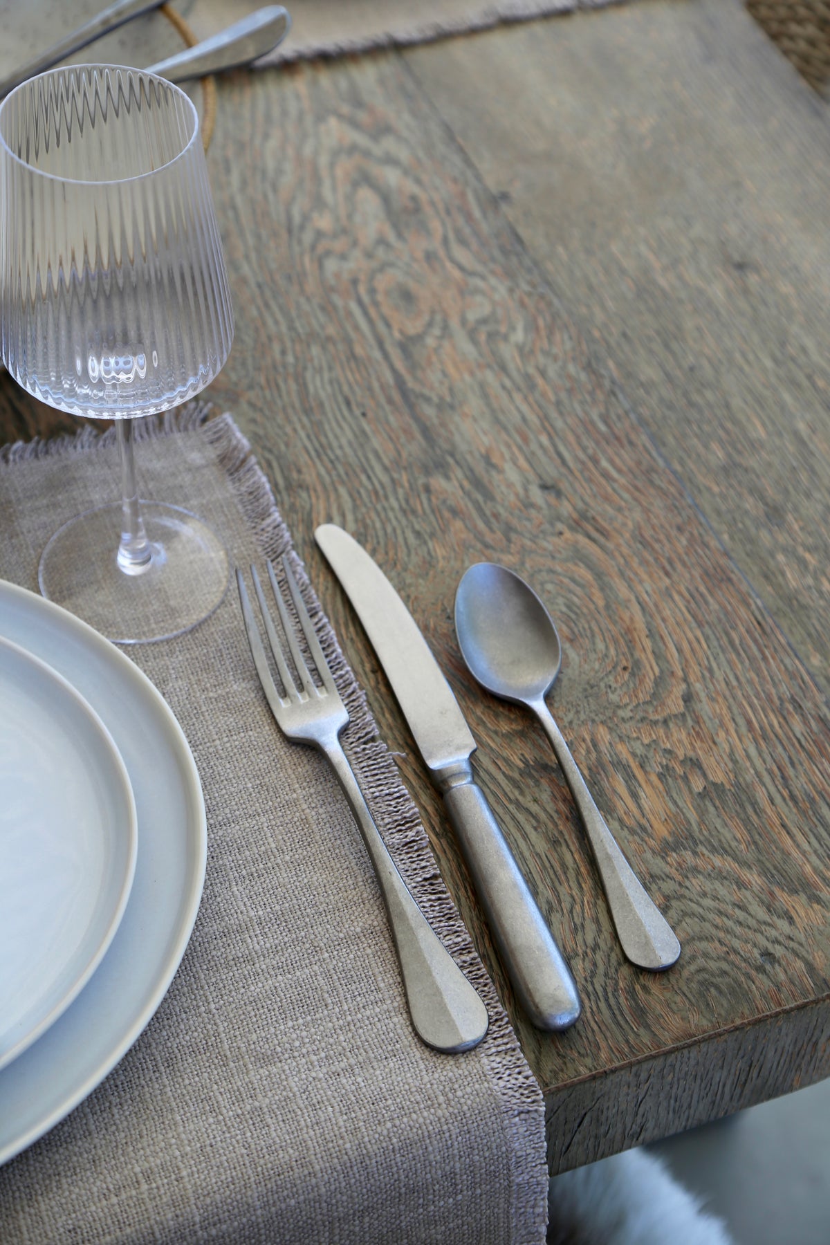 Stainless Steel Matte Flatware - Set of 5