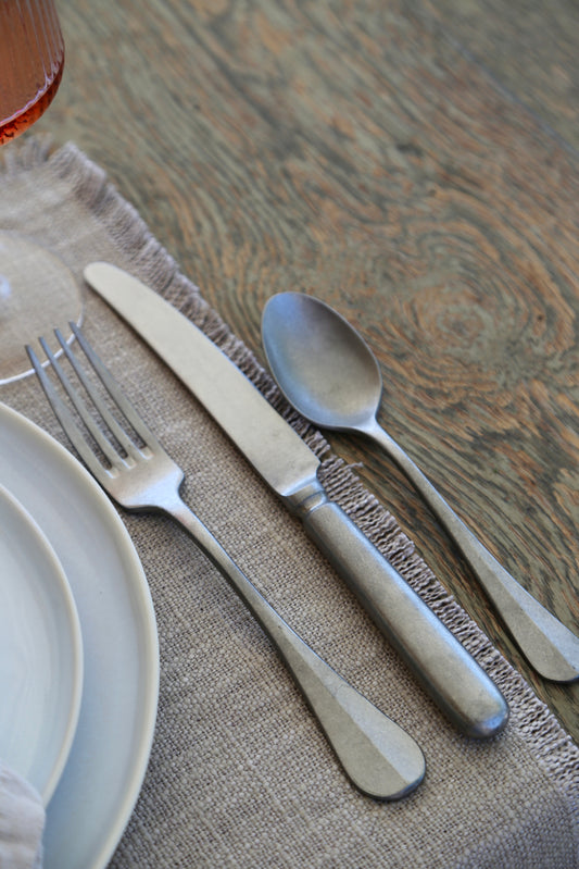 Stainless Steel Matte Flatware - Set of 5