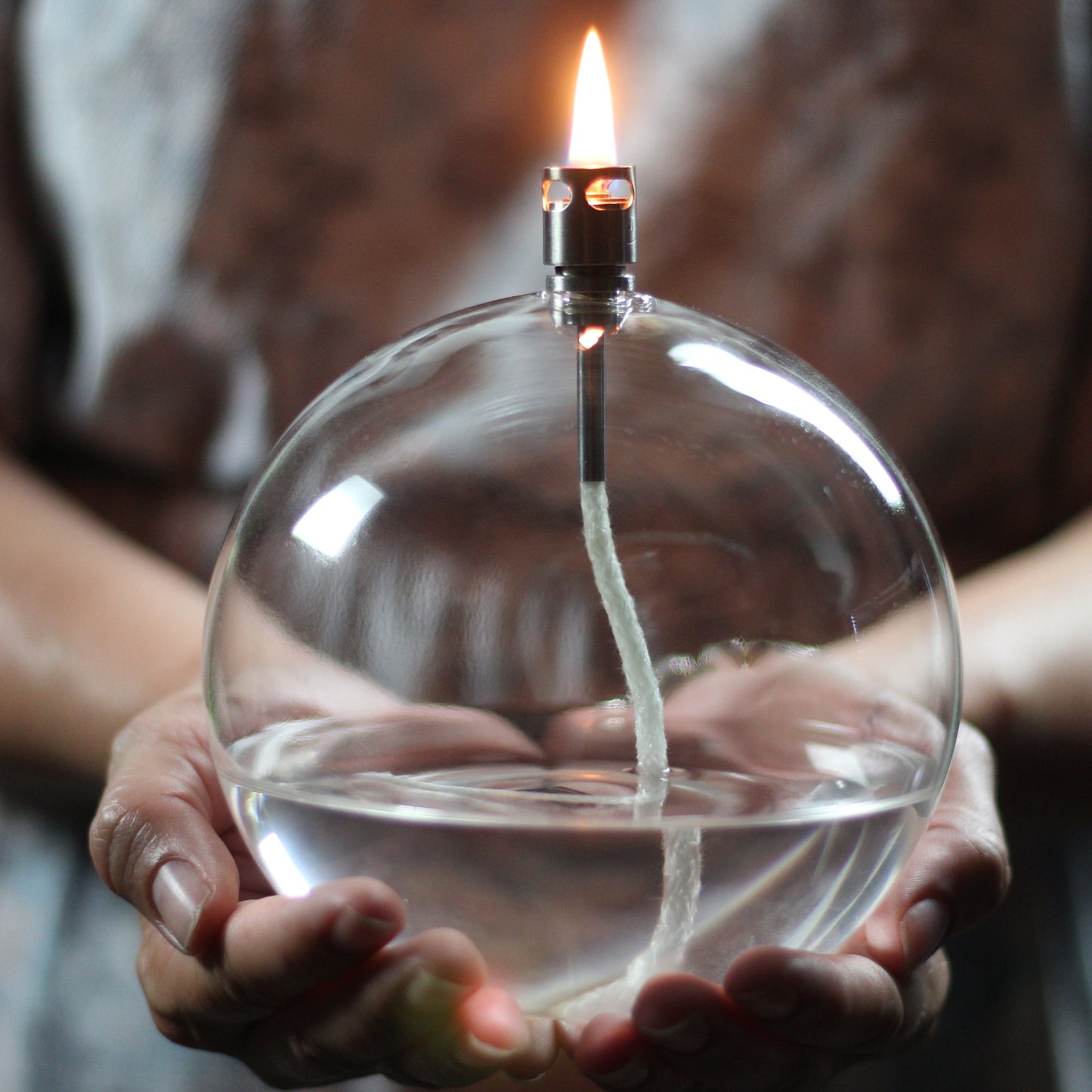 Round Oil Lamp