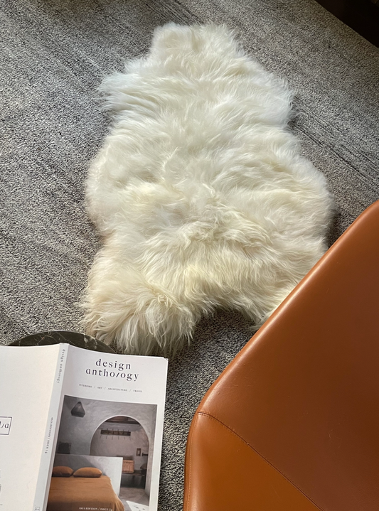 White Icelandic Sheepskin