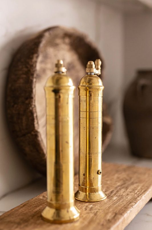 Brass Pepper Mill - 10"