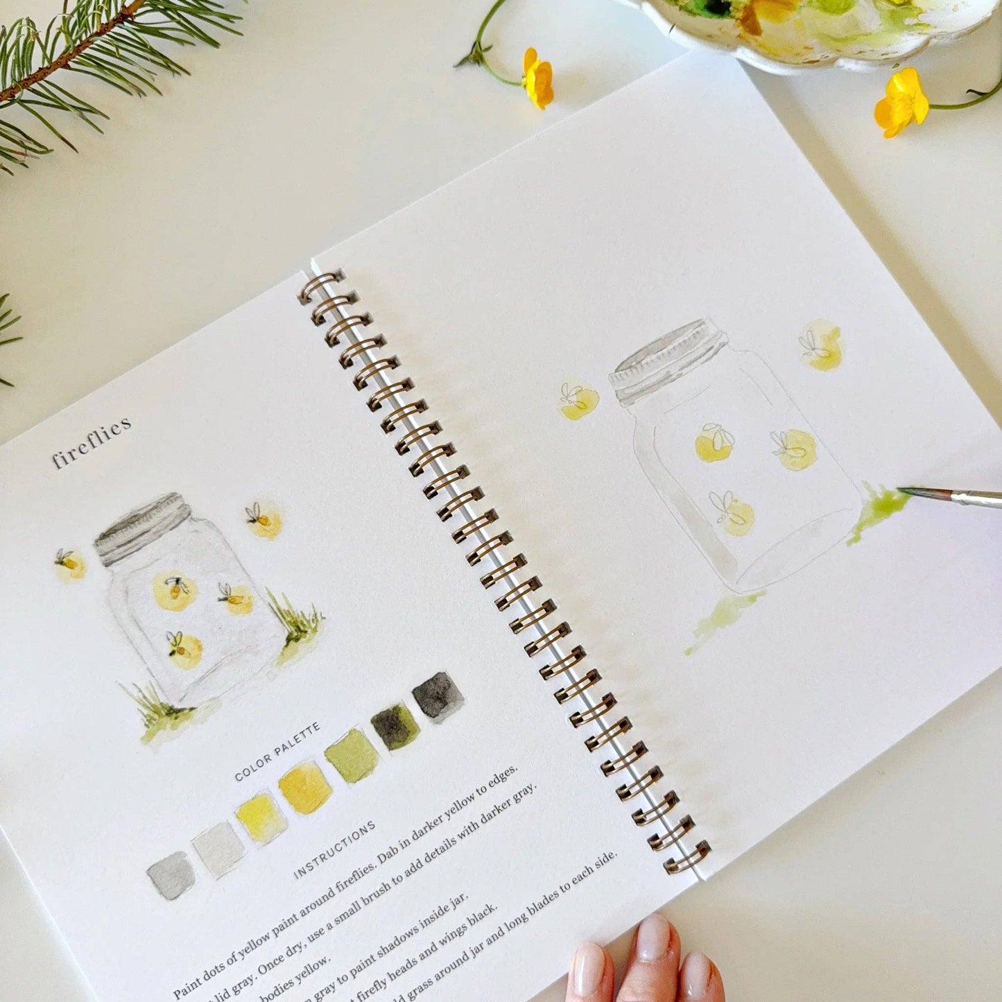 Camping Watercolour Workbook