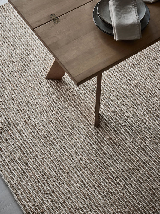 Hemp + Wool Stripe Rug