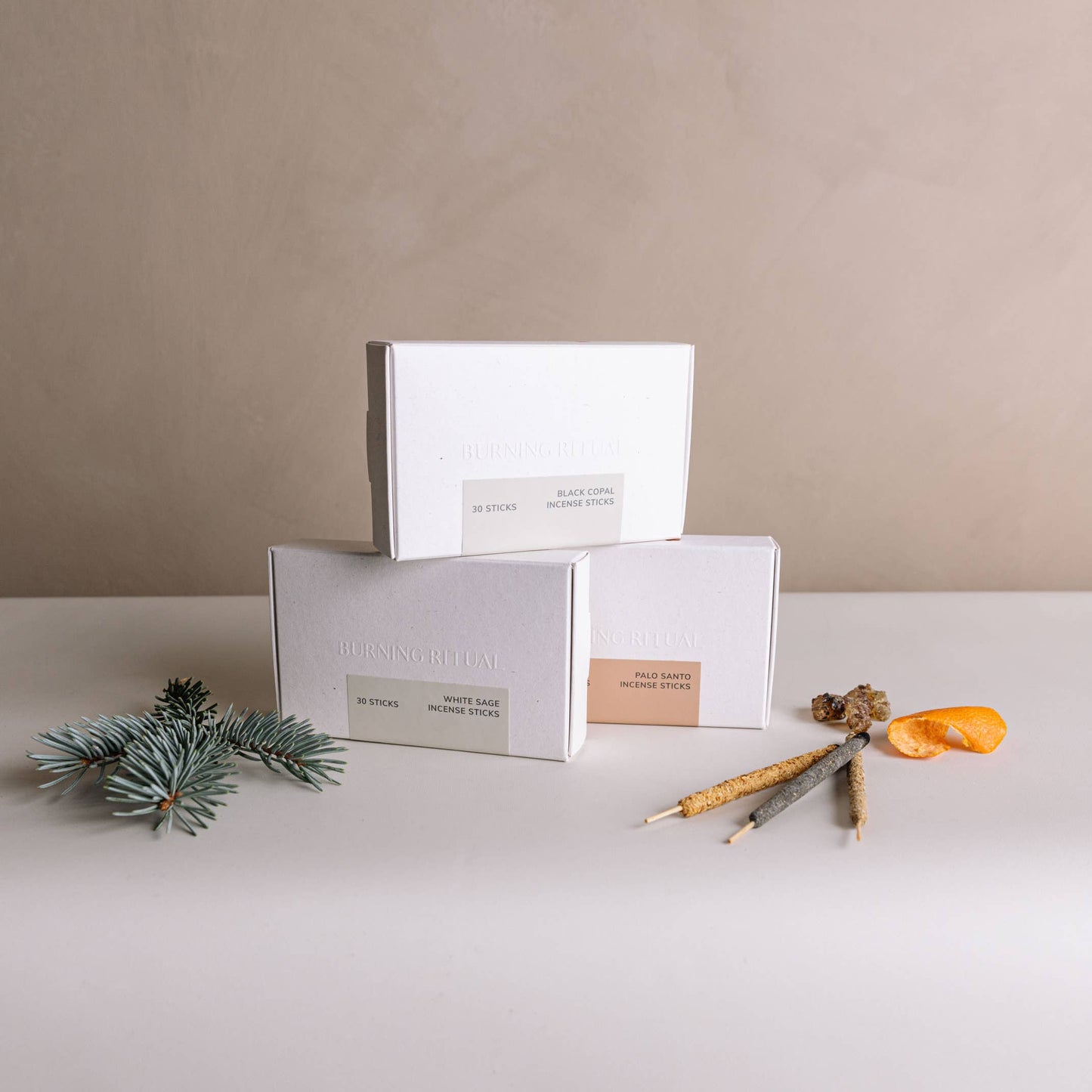 Mini White Sage Hand-Rolled Incense | 30 Sticks