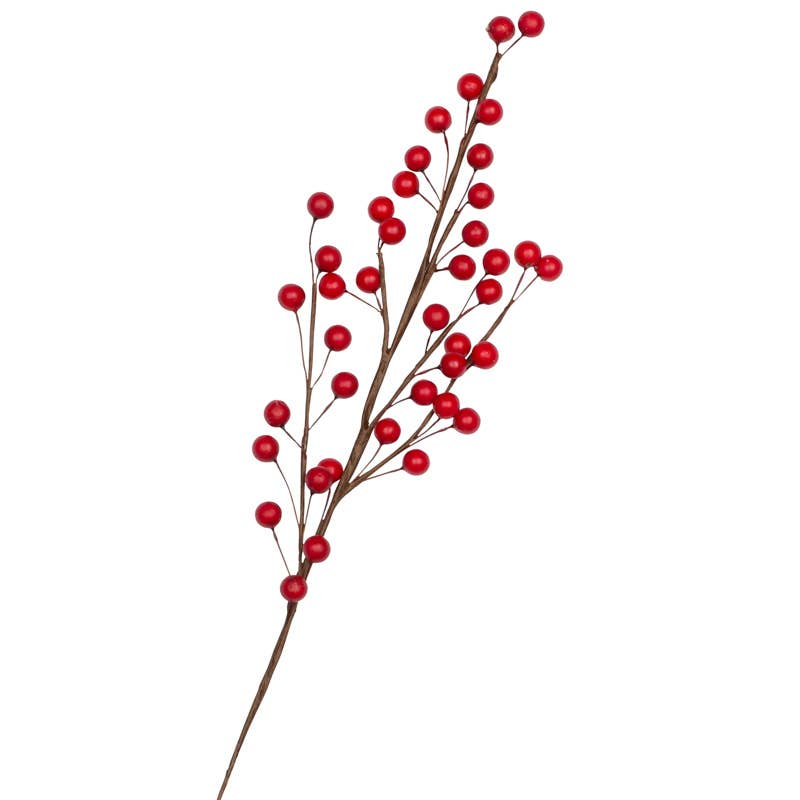 Red Berry Stem - 22''