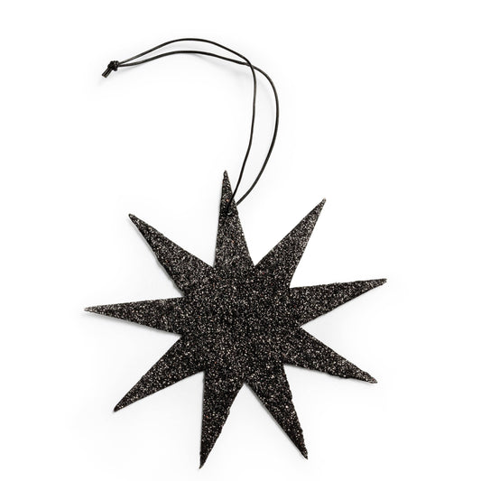 Star Holiday Ornament - Black