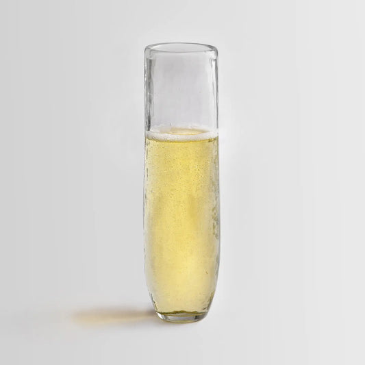Pebbled Champagne Glass