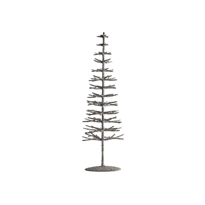 Silver Glitter Iron Tree