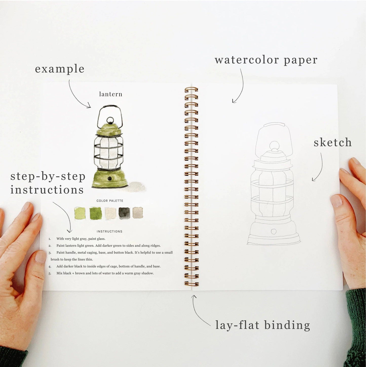 Camping Watercolour Workbook