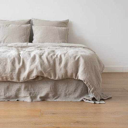 Natural Stone Washed Linen Duvet - King