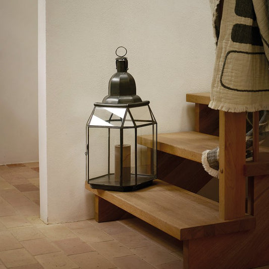 Lanocta Oxidised Brass Lantern
