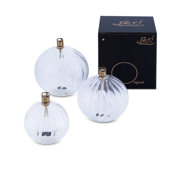 Clear Elegant Round Oil Lamp