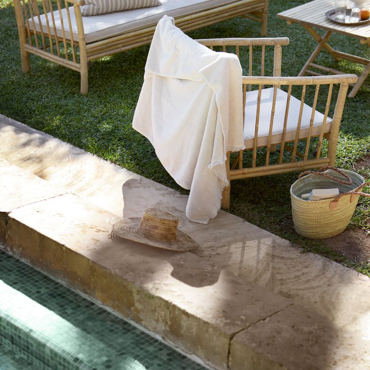 Frill Cotton Terry Bath Sheet