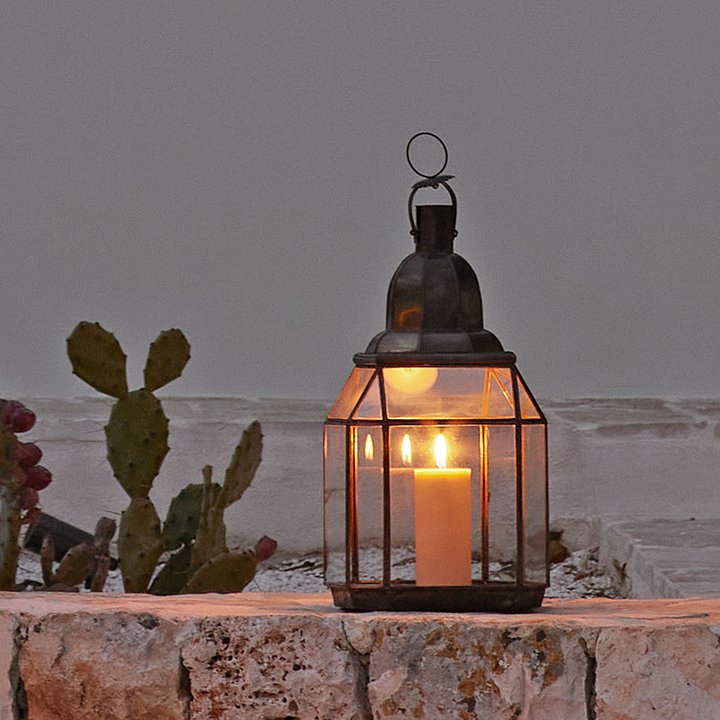 Lanocta Oxidised Brass Lantern