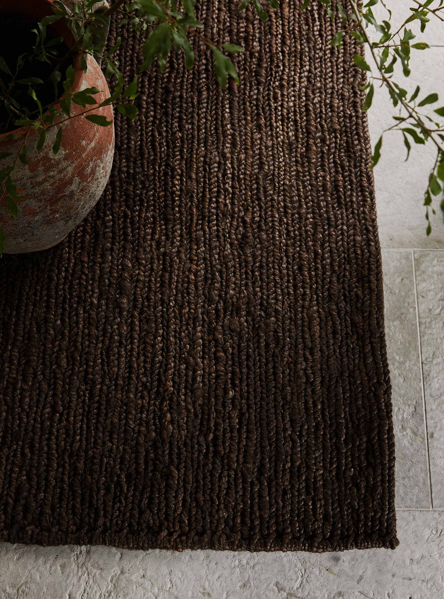 Sumak Hemp Rug - Brown