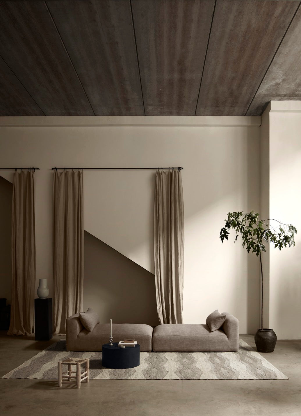 Wool & Jute Wave Rug, by Tine K Home – view 2