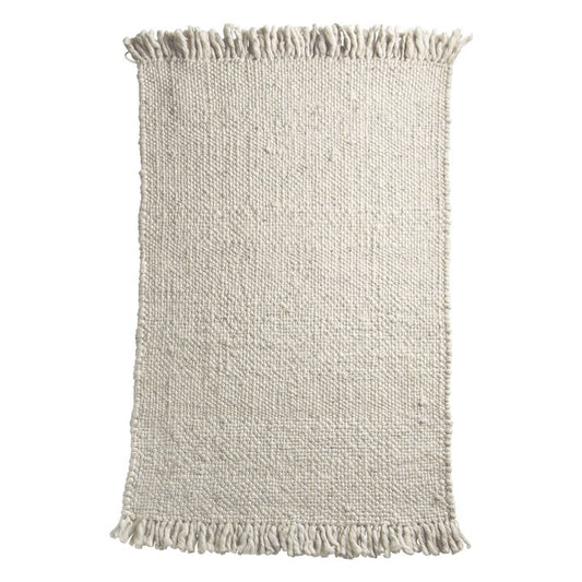 Sand Warm Wool Rug - 4ft